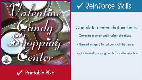 Valentine's Day Money Math Center