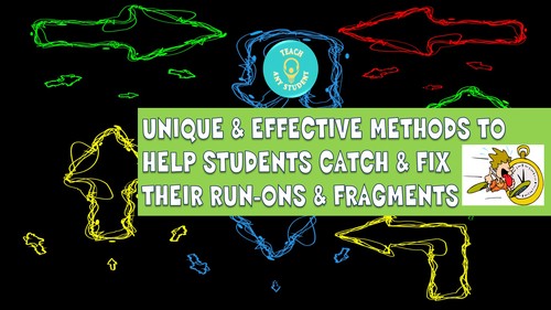Preview of Unique & Effective Method to Help Students Catch & Fix Their Run-Ons & Fragments