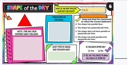 2-D Shape of the Day - with Digital 2-D Shapes Review for ...