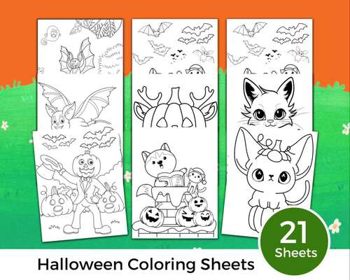 21 Cute Halloween Coloring Pages Classroom Kids Printable Coloring ...