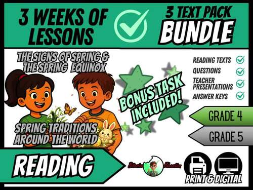 Spring Reading Bundle | Reading Comprehension | Grades 4/5