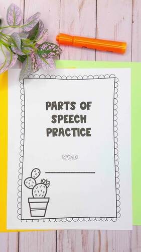 Parts of Speech Practice Activity l Print and Digital Resources for ...