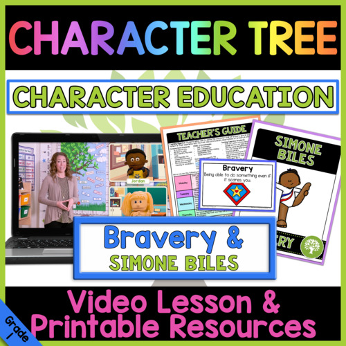 Preview of Bravery & Simone Biles | Character Education Video Lesson