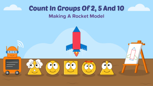 Preview of Count in Groups of 2, 5 and 10 : Math Story Video 23 for Kids Aged 3 to 6