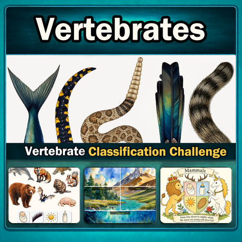 Preview of Vertebrates: Classes, Traits & Habitats – Interactive Digital Science Lesson