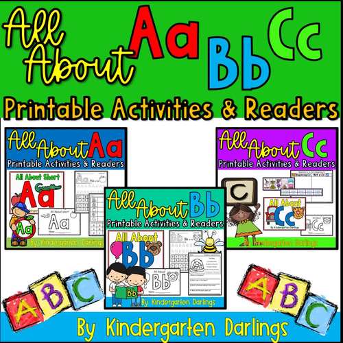 Alphabet Bundle for Letters Aa Bb and Cc by Kindergarten Darlings