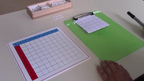 Preview of Montessori Math addition chart 6 Bingo Game