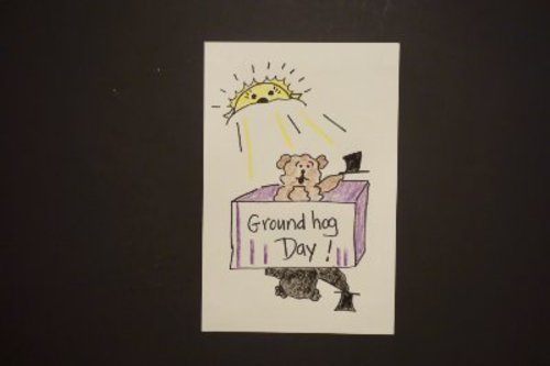 Preview of Let's Draw Did the Groundhog see his Shadow?
