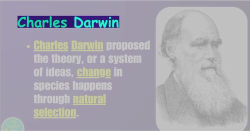 Natural Selection and Charles Darwin | PowerPoint and notes | Life Science