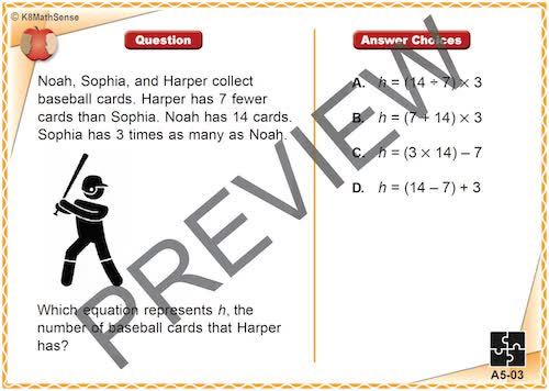 Help Fifth Grade Kids Prep for EQUATIONS and ALGEBRA on Standardized Tests!