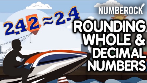 Preview of Rounding Decimals and Rounding Whole Numbers: Common Core Math Fun