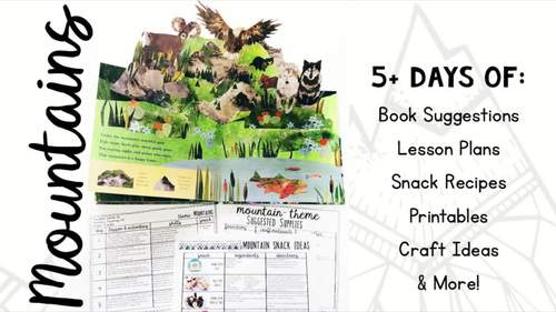 Mountains Preschool Plans and Printables by Keeping Life Creative