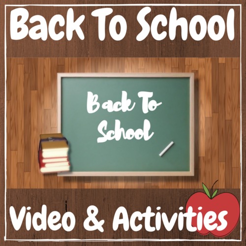 Preview of Back to School - First Day of School - Video & Activities Kit!