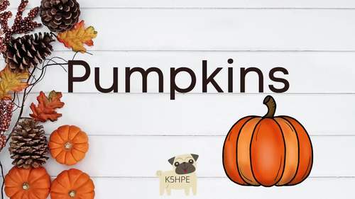 Preview of Pumpkins, Life Cycle, Simple Science, Vocabulary, Early Literacy Video/Ebook
