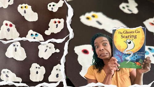 Preview of The Ghosts Go Scaring! Read Aloud and EASY Ghost Craft!