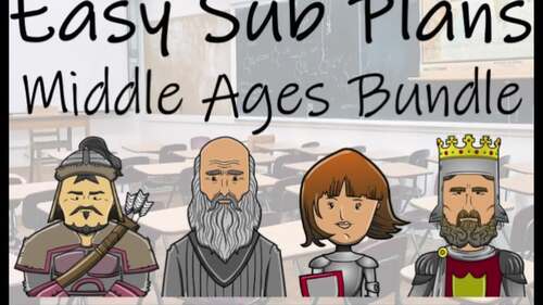 Emergency Sub Plans | Middle Ages Bundle | 5th Grade & 6th Grade