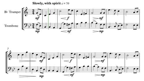 Star Spangled Banner Trumpet Trombone By Music Ed Preparation