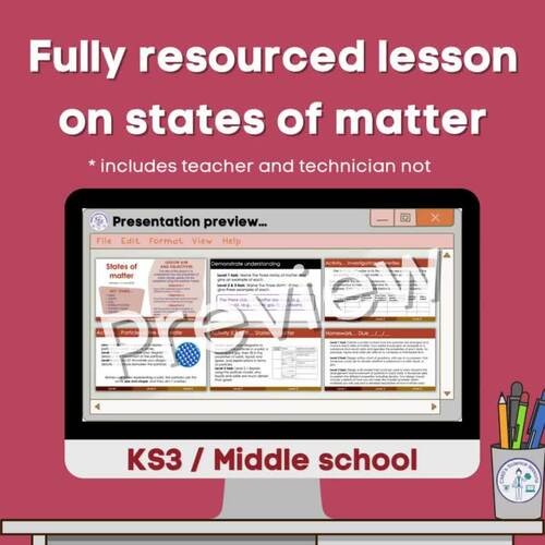 States of matter by CMGs Science lessons | TPT