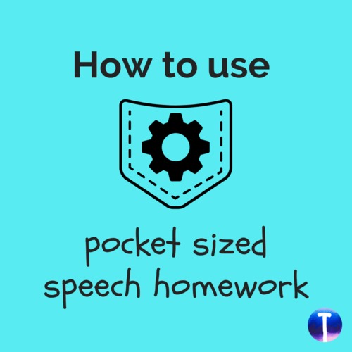 Preview of How to Use Pocket Sized Speech Homework
