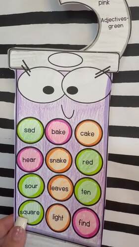 Glow Day Parts of Speech Craft by The Teaching Diva Corner | TPT