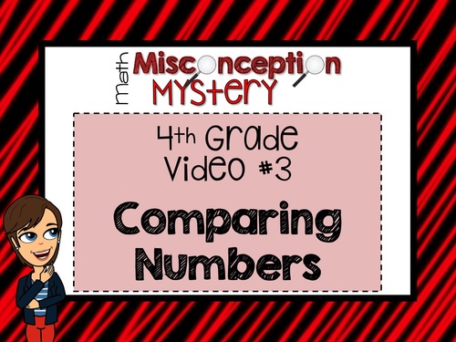 Preview of 4th Grade Math Mystery | #3: Comparing Numbers | DISTANCE LEARNING