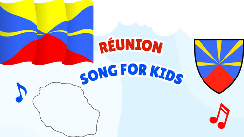 Preview of Réunion Song for Kids | Island Territory Study Video, MP3 & Lyrics PDF