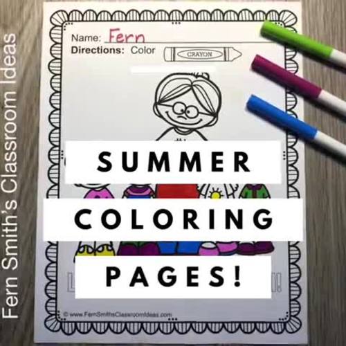 Summer Coloring Pages Summer Holiday Fun Coloring Book