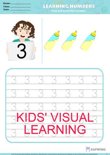 Free Printable Kindergarten Writing Worksheets [PDF] - Number Dyslexia