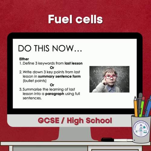 Fuel cells (GCSE) by CMGs Science lessons TPT