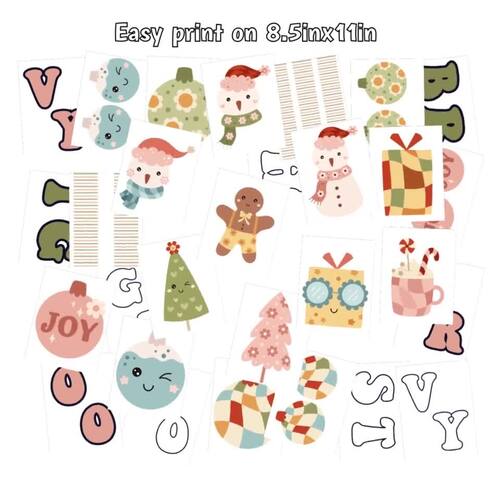 Groovy Retro Christmas Bulletin Board Kit, Holiday Classroom Decor ...