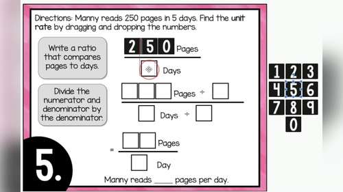 Ratios and Rates Digital Activities 6.RP.2 by Fifth Grade Fab | TpT