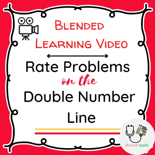 Preview of Visualizing and Solving Rate Problems using a Double Number Line:  Part I