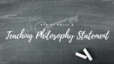 How to Write a Philosophy of Teaching Statement