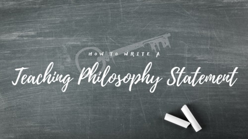 How to Write a Philosophy of Teaching Statement by RafiKey's to Success