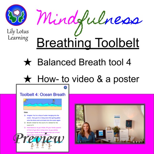 Preview of Toolbelt 4: Ocean Breath (Mindful Breathing with how-to video)