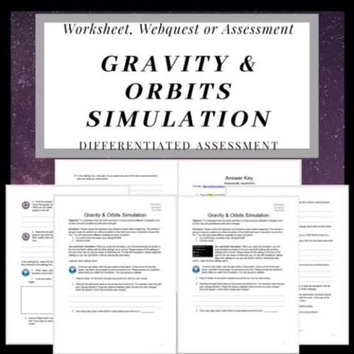 & Moon Lab Testing Gravity and Orbits Online PhET Simulation Lab