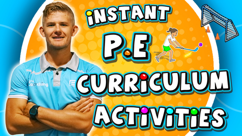 Preview of 12 instant PE curriculum activities - Great for sport games at elementary