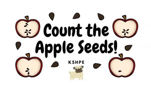 Preview of Count the Apple Seeds (with Voice-Over), Numbers 0-10, Math, Counting