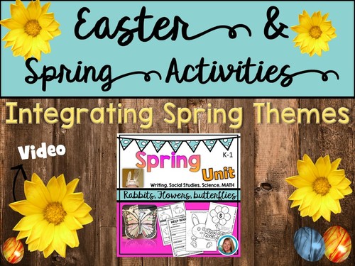 Preview of Easter Activities Crafts Spring Activities & Ideas to Integrate Math Writing
