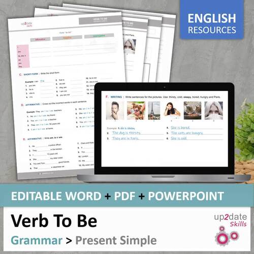 ESL Grammar Present Simple Verb To Be Exercises with Answers by ...
