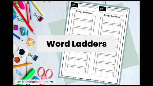 Beginning Blends - Word Ladders, Word Chains Science of Reading - Older ...