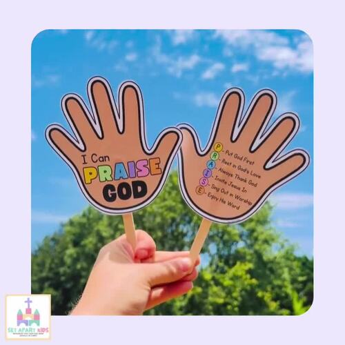 Praise God Bible Craft | Sunday School Worship Activity for Kids