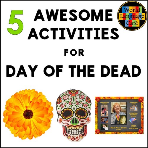 Preview of Day of the Dead Activities Crafts Song Reading Día de los Muertos Lesson