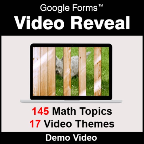 Preview of Video Reveal Game with Google Forms - DEMO - Distance Learning