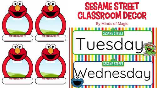 Sesame Street Editable Classroom Decor | Back to School Special!