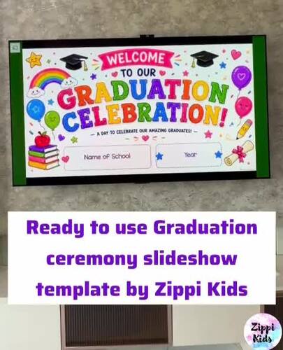 Graduation Ceremony Slideshow Presentation,Moving up Editable PPT ...