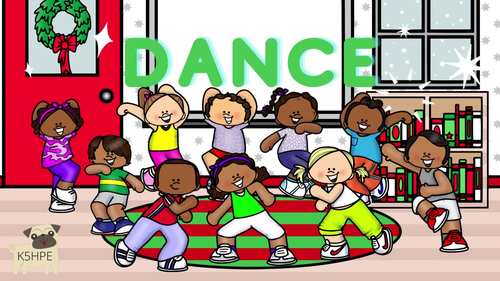 CHRISTMAS Dance Freeze, Physical Education, Brain Break | TpT