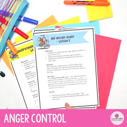 Anger Control | Anger Management Small Group Counseling | Self Regulation