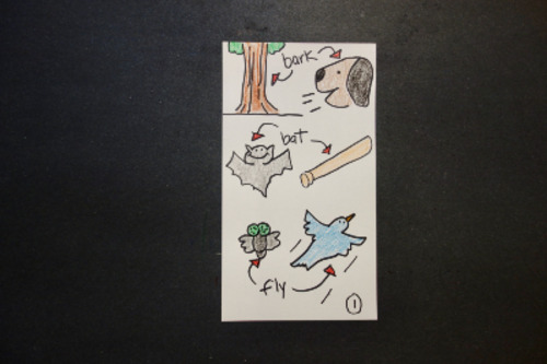 Preview of Let's Draw Multiple Meaning Words 1!    (bark-bat-fly)