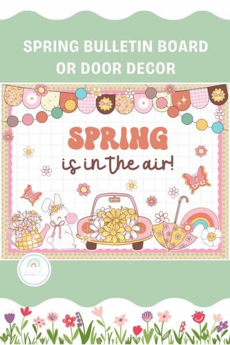 Spring Bulletin Board Door Decor Kindness March April Classroom Decorations